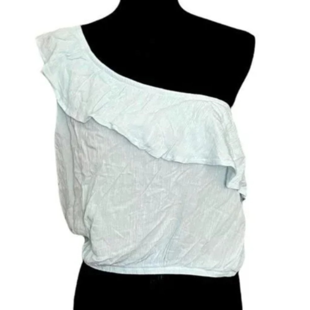 Hippie Rose One Shoulder Light Blue Sz. L